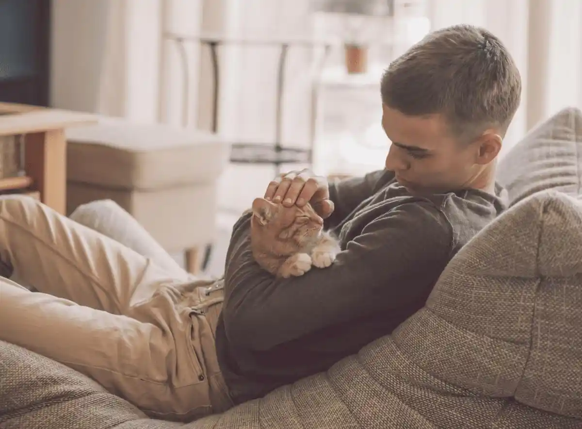 Loved Pet Parent Bond with Cat